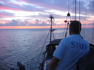 Captain on deck